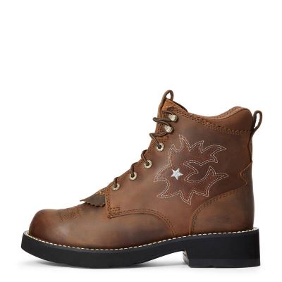 Ariat Western: Probaby Lacer Botas Western Mujer - Marrones (DERSI0369)